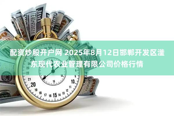 配资炒股开户网 2025年8月12日邯郸开发区滏东现代农业管理有限公司价格行情